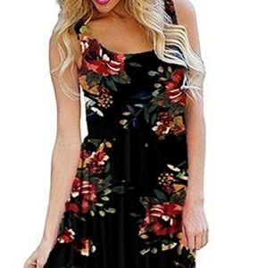 Sleeveless summer maxi dress